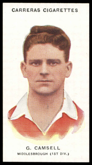 Carreras - 'Footballers (26mm)' (1934) - #18 - G. Camsell (Middlesbrough)