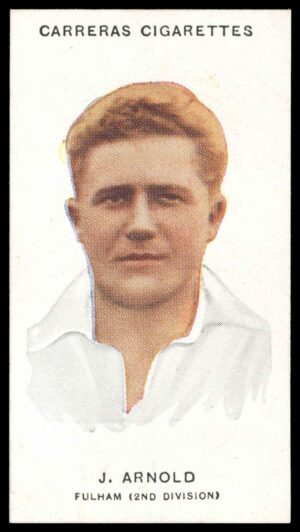 Carreras - 'Footballers (26mm)' (1934) - #5 - J. Arnold (Fulham)