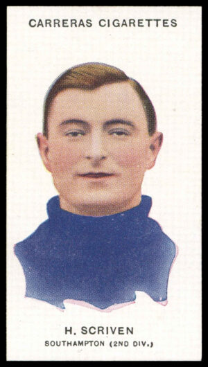 Carreras - 'Footballers (26mm)' (1934) - #57 - H.R. Scriven (Southampton)