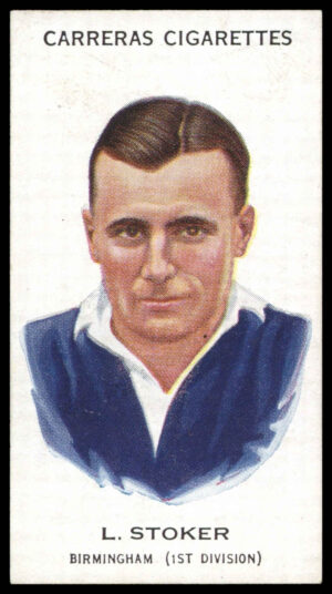Carreras - 'Footballers (27mm)' (1934) - #11 - L. Stoker (Birmingham City)