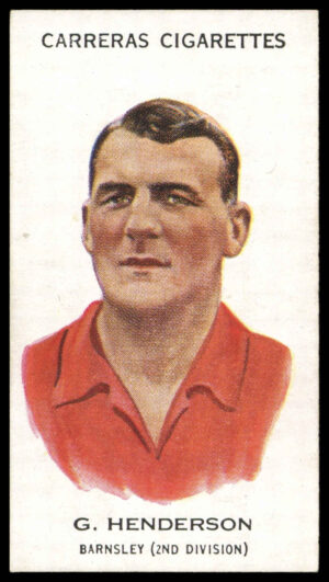 Carreras - 'Footballers (27mm)' (1934) - #22 - G. Henderson (Barnsley)