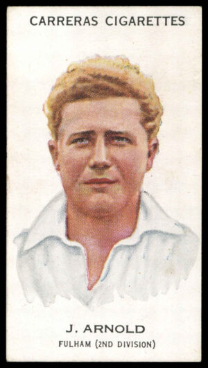 Carreras - 'Footballers (27mm)' (1934) - #5 - J. Arnold (Fulham) Carreras - 'Footballers (27mm)' (1934) - #5 - J. Arnold (Fulham)