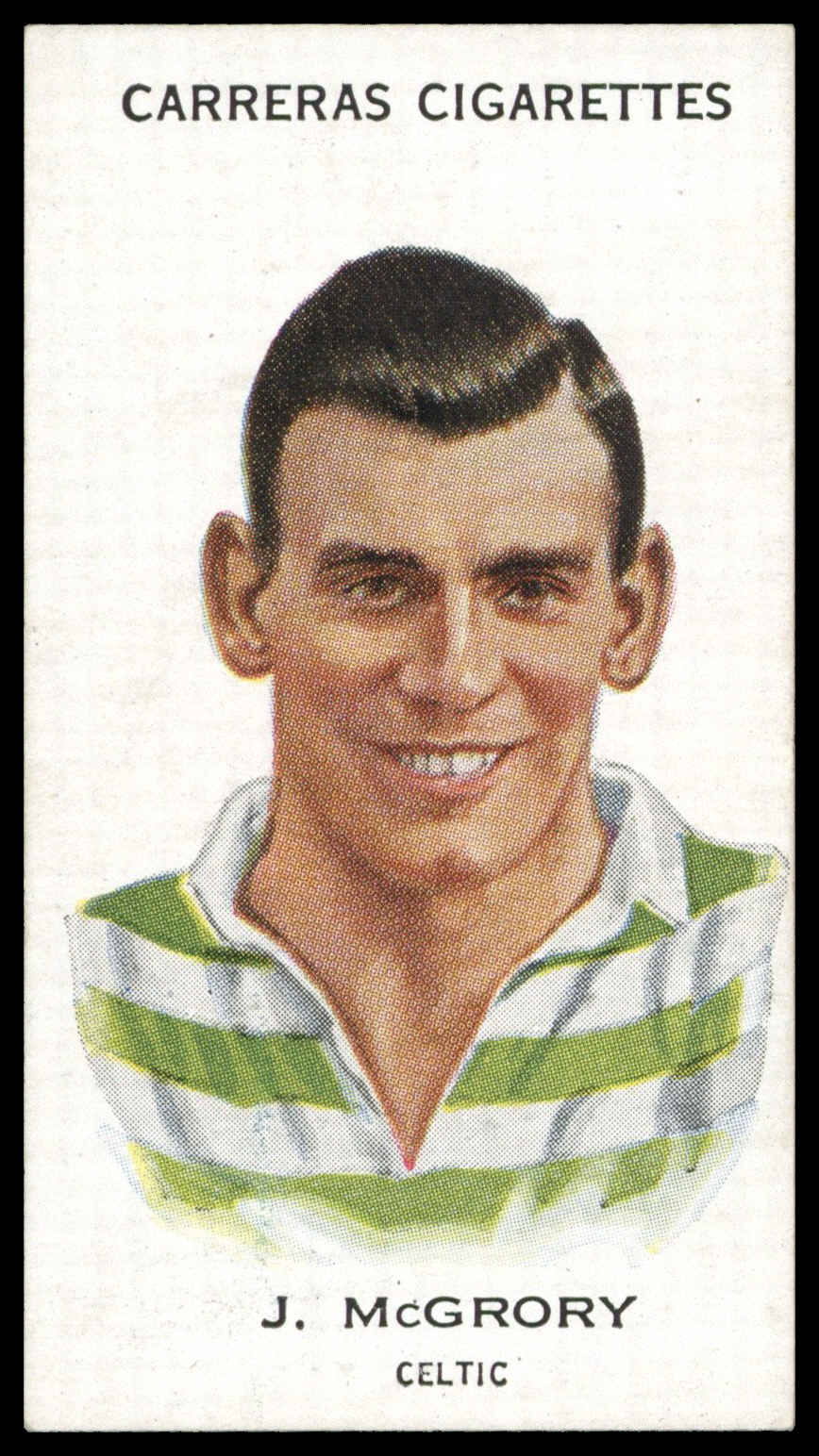 Carreras - 'Footballers (27mm)' (1934) - #66 - J. McGrory (Celtic) Carreras - 'Footballers (27mm)' (1934) - #66 - J. McGrory (Celtic)