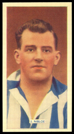 Carreras - 'Popular Footballers (White)' (1936) - #15 - J. Nibloe (Sheffield Wednesday) Carreras - 'Popular Footballers (White)' (1936) - #15 - J. Nibloe (Sheffield Wednesday)