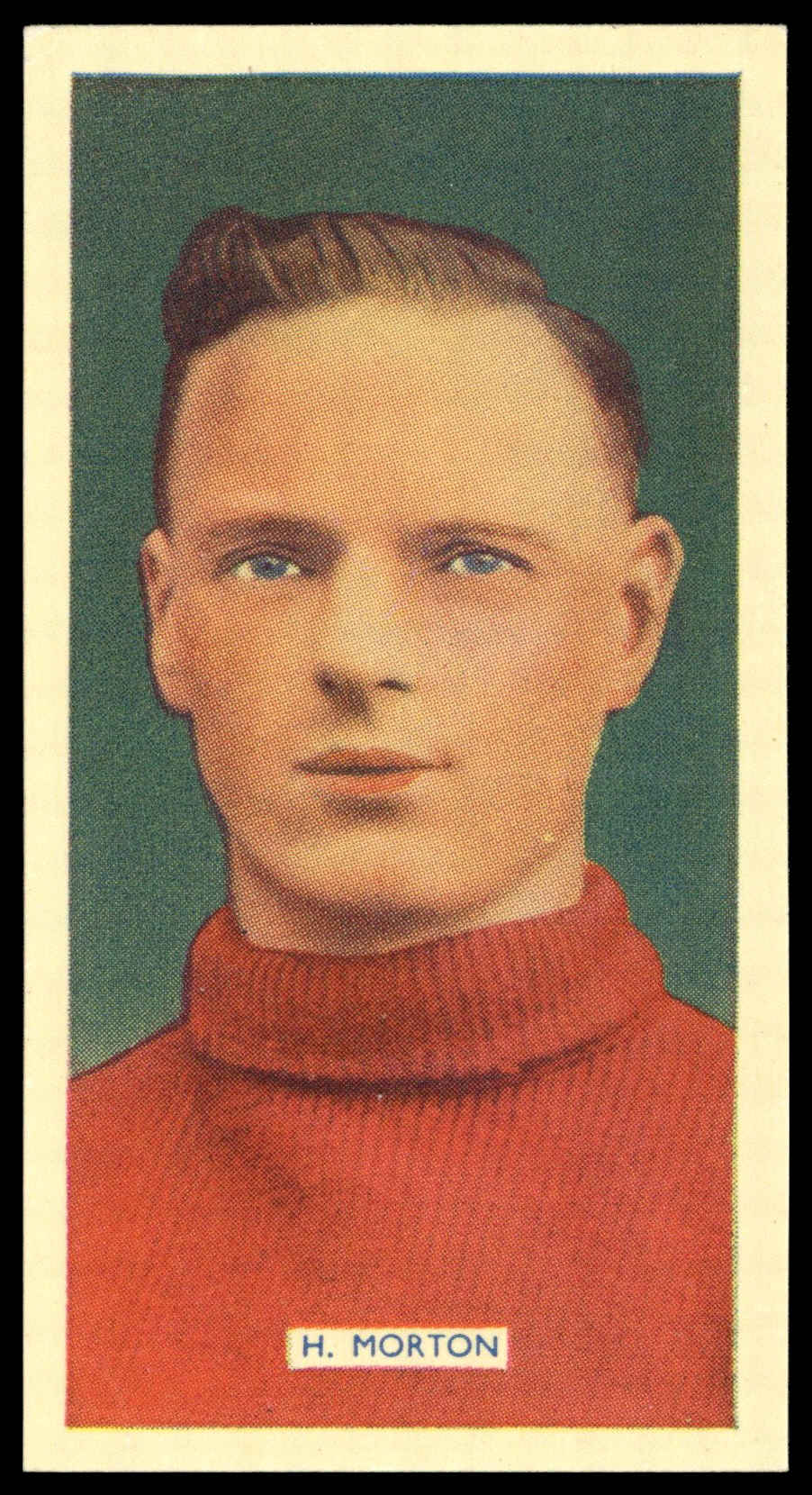 Carreras - 'Popular Footballers (White)' (1936) - #19 - H. Morton (Aston Villa) Carreras - 'Popular Footballers (White)' (1936) - #19 - H. Morton (Aston Villa)