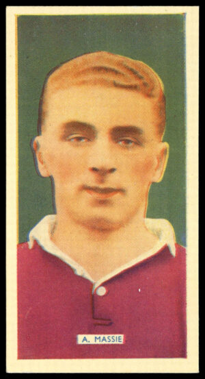Carreras - 'Popular Footballers (White)' (1936) - #4 - A. Masse (Heart of Midlothian) Carreras - 'Popular Footballers (White)' (1936) - #4 - A. Masse (Heart of Midlothian)