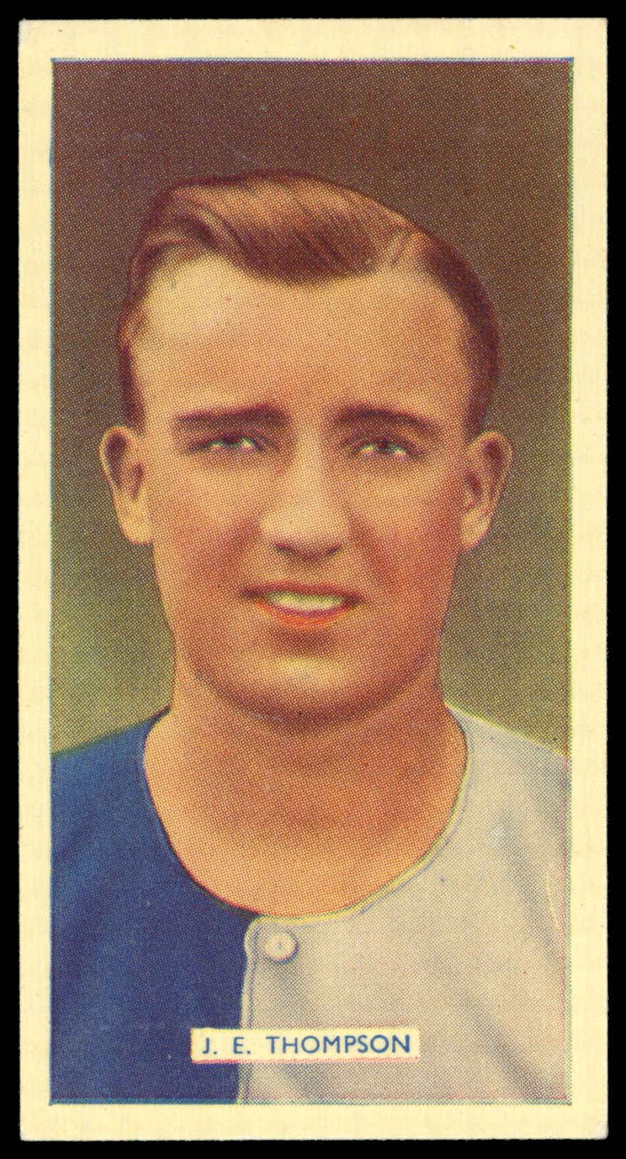 Carreras - 'Popular Footballers (White)' (1936) - #42 - J.E. Thompson (Blackburn Rovers) Carreras - 'Popular Footballers (White)' (1936) - #42 - J.E. Thompson (Blackburn Rovers)