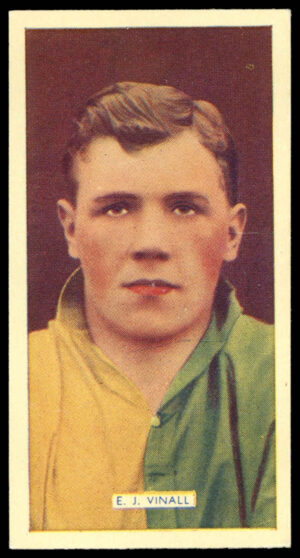 Carreras - 'Popular Footballers (White)' (1936) - #6 - E.J. Vinall (Norwich City)