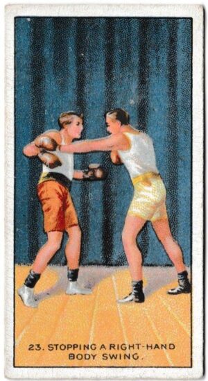 Carreras - 'The Science of Boxing Series (Black Cat)' (1914) - Stepping a Right Hand Body Swing