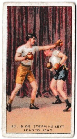 Carreras - 'The Science of Boxing Series (Black Cat)' (1914) - Side-Stepping Left Lead to Head