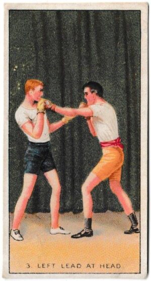 Carreras - 'The Science of Boxing Series (Black Cat)' (1914) - Left Lead at Head