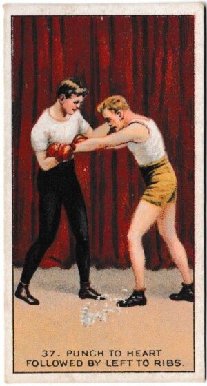 Carreras - 'The Science of Boxing Series (Black Cat)' (1914) - Punch to Heart