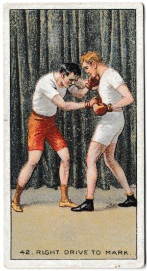 Carreras - 'The Science of Boxing Series (Black Cat)' (1914) - Right Drive to Mark