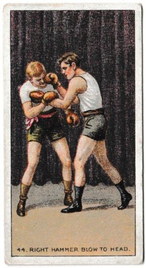 Carreras - 'The Science of Boxing Series (Black Cat)' (1914) - Right Hammer Blow to Head