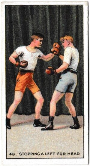 Carreras - 'The Science of Boxing Series (Black Cat)' (1914) - Stopping a Left for Head