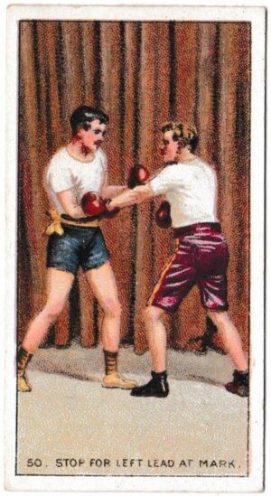 Carreras - 'The Science of Boxing Series (Black Cat)' (1914) - Step for Left Lead at Mark