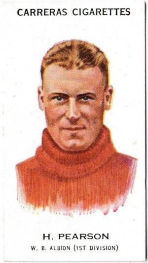 Carreras - 'Footballers' (1934) - H. Pearson (West Bromwich Albion)