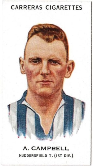 Carreras - 'Footballers' (1934) - A. Campbell (Huddersfield Town) Carreras - 'Footballers' (1934) - A. Campbell (Huddersfield Town)