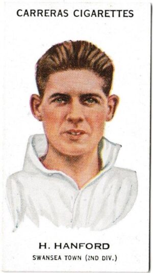 Carreras - 'Footballers' (1934) - H. Hanford (Swansea Town)