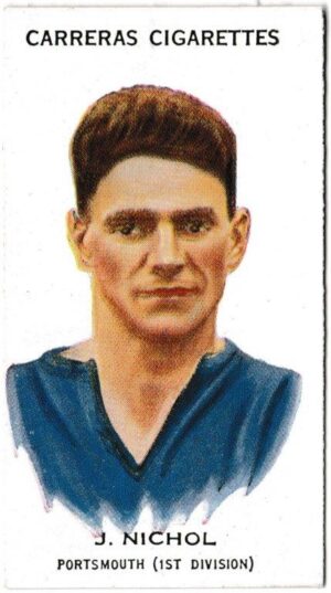 Carreras - 'Footballers' (1934) - J. Nichol (Portsmouth)