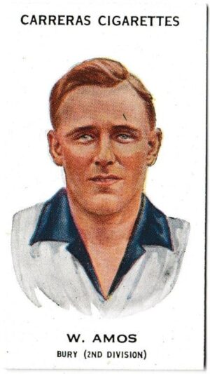 Carreras - 'Footballers' (1934) - W. Amos (Bury)