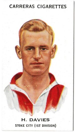 Carreras - 'Footballers' (1934) - H. Davies (Stoke City)