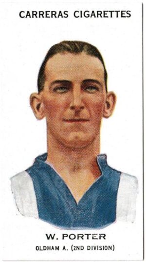 Carreras - 'Footballers' (1934) - W. Porter (Oldham Athletic)