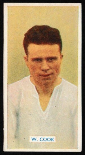 Carreras - 'Famous Footballers' (1936) - Card #11 - W. Cook (Bolton Wanderers)