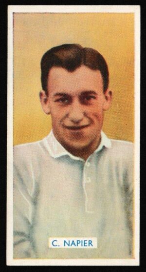 Carreras - 'Famous Footballers' (1936) - Card #12 - C. Napier (Derby County)