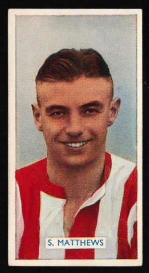 Carreras - 'Famous Footballers' (1936) - Card #15 - S. Matthews (Stoke City)