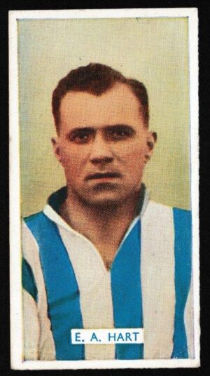 Carreras - 'Famous Footballers' (1936) - Card #21 - E. Hart (Leeds United)