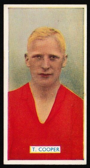 Carreras - 'Famous Footballers' (1936) - Card #24 - T. Cooper (Liverpool)