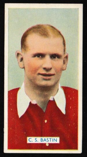 Carreras - 'Famous Footballers' (1936) - Card #26 - C.S. Bastin (Arsenal)