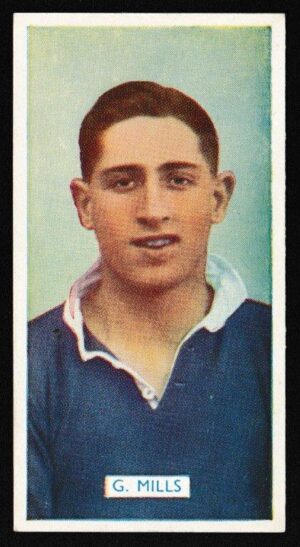 Carreras - 'Famous Footballers' (1936) - Card #28 - G.R. Mills (Chelsea)