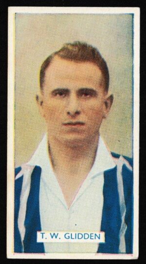 Carreras - 'Famous Footballers' (1936) - Card #32 - T.W. Glidden (West Bromwich Albion)