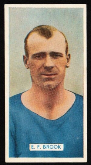 Carreras - 'Famous Footballers' (1936) - Card #35 - E.F. Brook (Mancheser City)