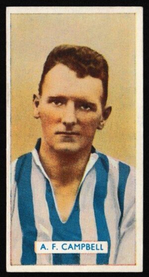 Carreras - 'Famous Footballers' (1936) - Card #43 - A.F. Campbell (Huddersfield Town)
