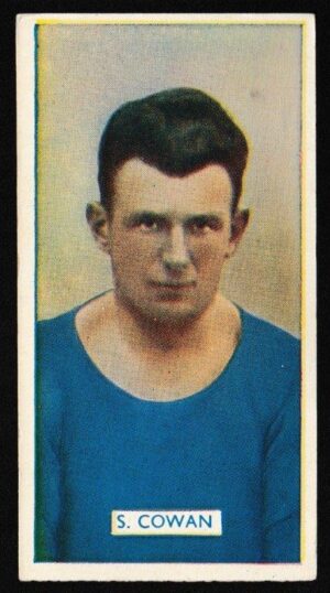 Carreras - 'Famous Footballers' (1936) - Card #45 - S. Cowan (Manchester City)