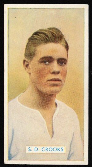 Carreras - 'Famous Footballers' (1936) - Card #46 - S.D. Crooks (Derby County)