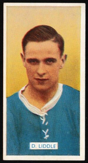 Carreras - 'Famous Footballers' (1936) - Card #6 - D. Liddle (Leicester City)