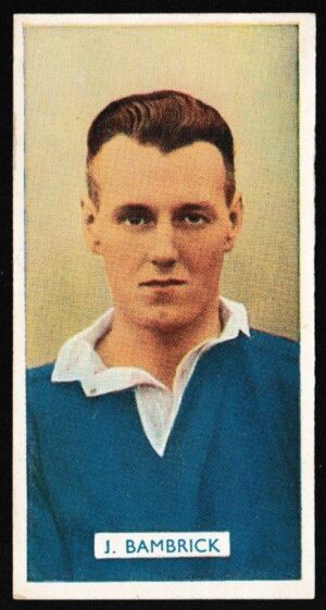 Carreras - 'Famous Footballers' (1936) - Card #8 - J. Bambrick (Chelsea)
