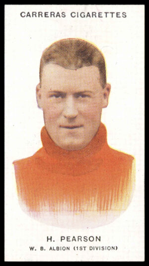 Carreras - 'Footballers (26mm)' (1934) - H. Pearson (West Bromwich Albion)