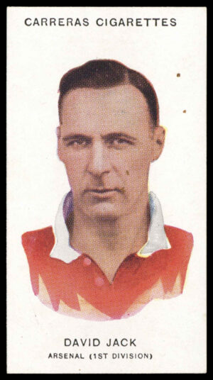 Carreras - 'Footballers (26mm)' (1934) - D. Jack (Arsenal)