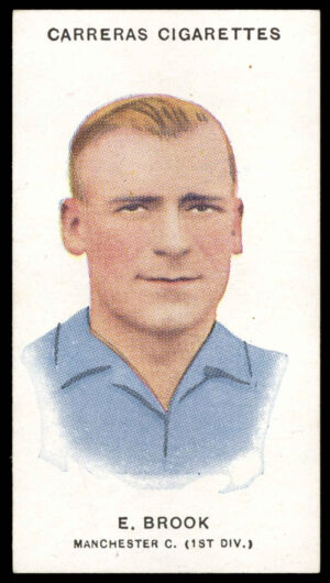 Carreras - 'Footballers (26mm)' (1934) - E. Brook (Manchester City)