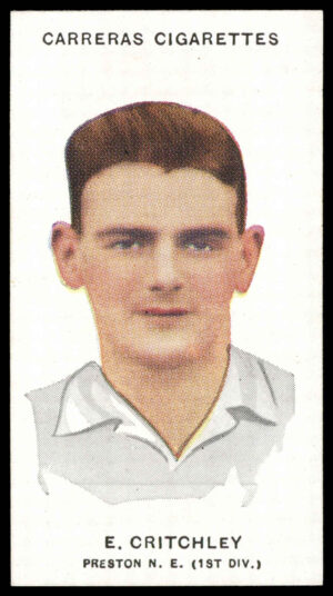 Carreras - 'Footballers (26mm)' (1934) - E. Critchley (Preston North End)