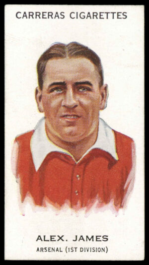 Carreras - 'Footballers (27mm)' (1934) - Alex James (Arsenal)