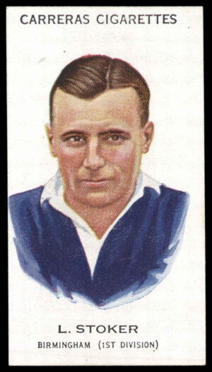 Carreras - 'Footballers (27mm)' (1934) - L. Stoker (Birmingham City)
