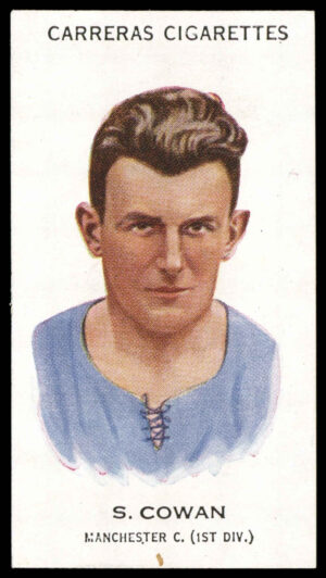 Carreras - 'Footballers (27mm)' (1934) - S. Cowan (Manchester City)