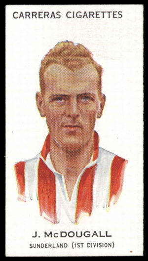 Carreras - 'Footballers (27mm)' (1934) - J. McDougall (Sunderland)