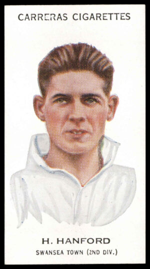 Carreras - 'Footballers (27mm)' (1934) - H. Hanford (Swansea Town)